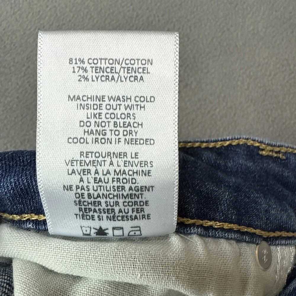NoEnd Denim Jeans Womens 24 Blue Kick Flare Mid Rise Medium Wash USA Made‎